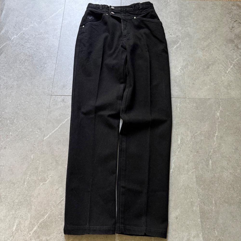 Vintage Roper Western Black Denim High Waisted Jeans Size 9/10